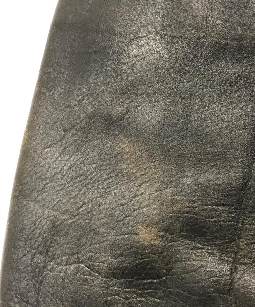 VINTAGE（ヴィンテージ）VINTAGE (ヴィンテージ) レザーカーコート ブラック サイズ:表記なしの古着・服飾アイテム