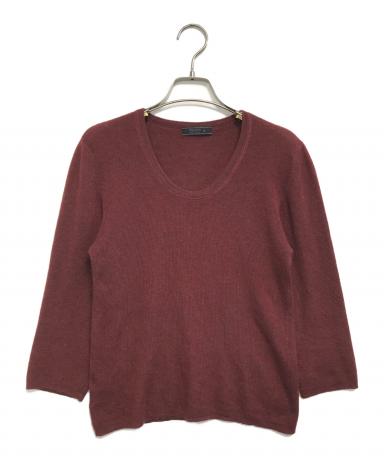 中古・古着通販】PRADA (プラダ) カシミヤニット ブラウン サイズ:46