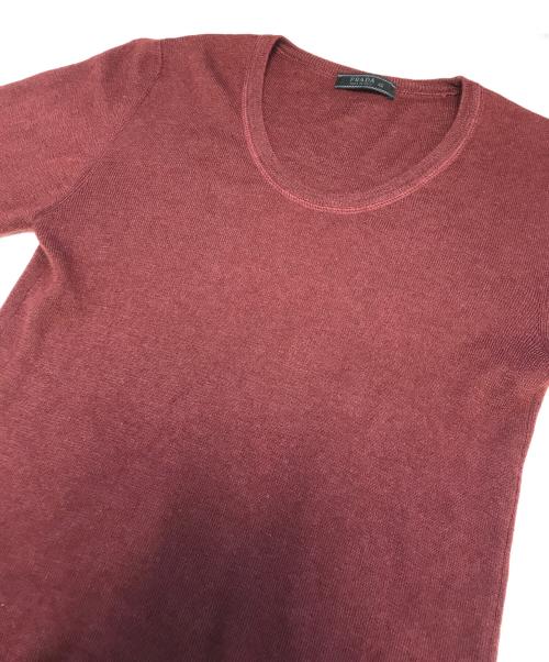 PRADA（プラダ）PRADA (プラダ) カシミヤニット ブラウン サイズ:46の古着・服飾アイテム