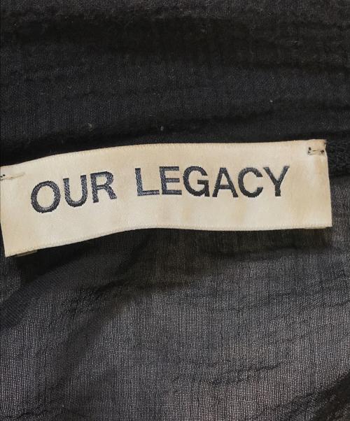 OUR LEGACY（アワーレガシー）OUR LEGACY (アワーレガシー) SHRUNKEN FULLZIP POLO ブラック サイズ:44の古着・服飾アイテム