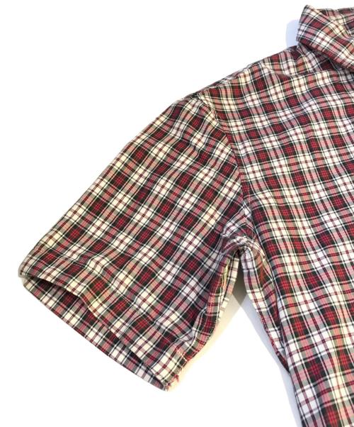DSQUARED2（ディースクエアード）DSQUARED2 (ディースクエアード) 半袖チェックシャツ レッド サイズ:44の古着・服飾アイテム