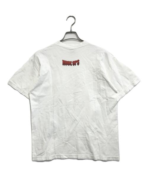 HOOK-UPS（フックアップス）HOOK-UPS (フックアップス) プリントTシャツ ホワイト サイズ:表記なしの古着・服飾アイテム