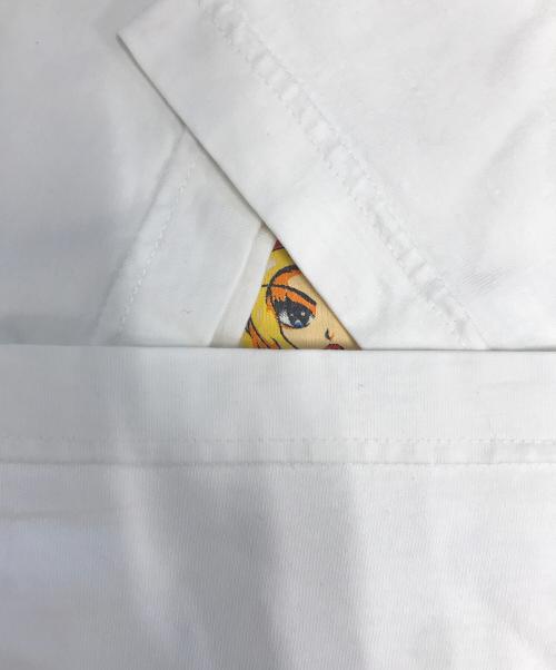 HOOK-UPS（フックアップス）HOOK-UPS (フックアップス) プリントTシャツ ホワイト サイズ:表記なしの古着・服飾アイテム