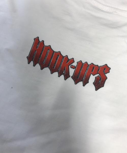 HOOK-UPS（フックアップス）HOOK-UPS (フックアップス) プリントTシャツ ホワイト サイズ:表記なしの古着・服飾アイテム