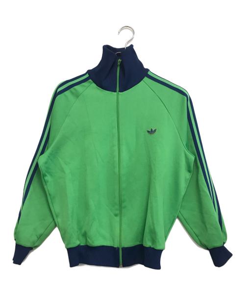 adidas（アディダス）adidas (アディダス) トラックジャケット グリーン×ブルー サイズ:4号の古着・服飾アイテム
