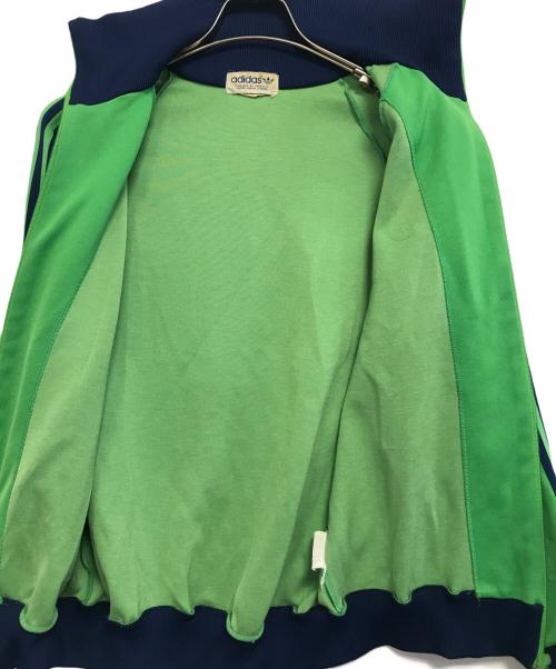 adidas（アディダス）adidas (アディダス) トラックジャケット グリーン×ブルー サイズ:4号の古着・服飾アイテム