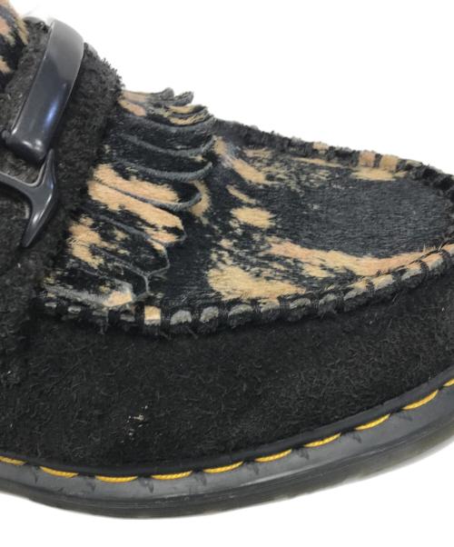 Dr.Martens（ドクターマーチン）Dr.Martens (ドクターマーチン) ADRIAN SNAFFLE レオパードローファー ブラック サイズ:UK8/USM9/EU42/USL10の古着・服飾アイテム