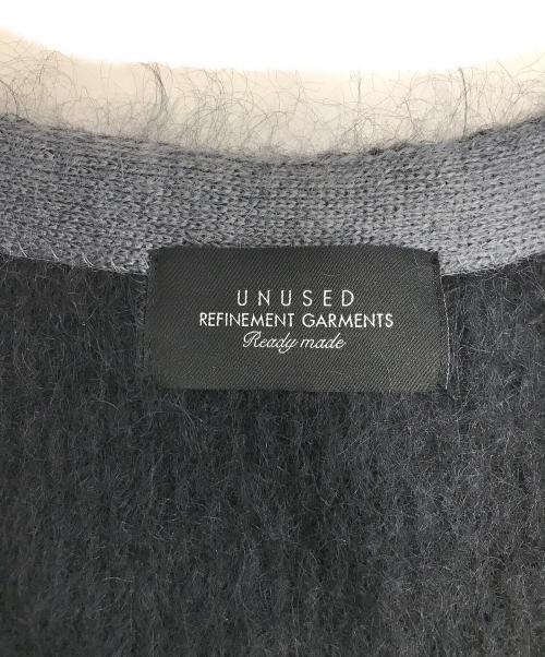 UNUSED（アンユーズド）UNUSED (アンユーズド) Gradation MOHAIR Cardigan ブラック サイズ:4の古着・服飾アイテム