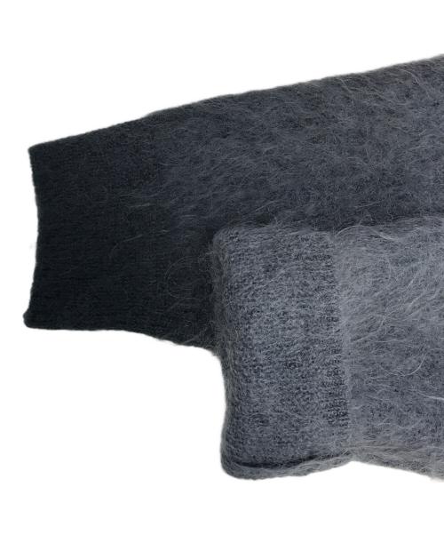 UNUSED（アンユーズド）UNUSED (アンユーズド) Gradation MOHAIR Cardigan ブラック サイズ:4の古着・服飾アイテム