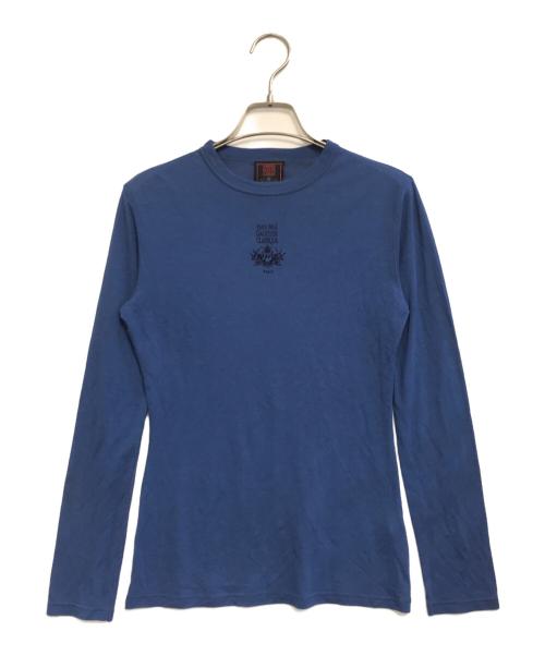 Jean Paul GAULTIER CLASSIQUE（ジャンポールゴルチエクラシック）Jean Paul GAULTIER CLASSIQUE (ジャンポールゴルチエクラシック) ロゴL/Sカットソー ブルー サイズ:40の古着・服飾アイテム