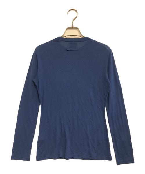 Jean Paul GAULTIER CLASSIQUE（ジャンポールゴルチエクラシック）Jean Paul GAULTIER CLASSIQUE (ジャンポールゴルチエクラシック) ロゴL/Sカットソー ブルー サイズ:40の古着・服飾アイテム