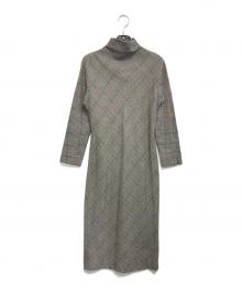 Jean Paul Gaultier FEMME（ジャンポールゴルチエ フェム）の古着「ハイネックチェックワンピース」｜グレー