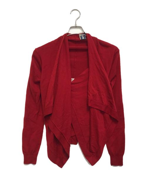 Jean Paul GAULTIER（ジャンポールゴルチェ）Jean Paul GAULTIER (ジャンポールゴルチェ) ニットカーディガン レッド サイズ:40の古着・服飾アイテム