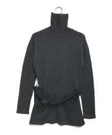 Jean Paul GAULTIER CLASSIQUE（ジャンポールゴルチエクラシック）の古着「ベルト付タートルネックニット」｜グレー