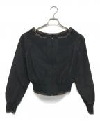 Jean Paul Gaultier FEMMEジャンポールゴルチエ フェム）の古着「ドット柄ジップアップジャケット」｜ブラック