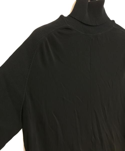 Jean Paul GAULTIER CLASSIQUE（ジャンポールゴルチエクラシック）Jean Paul GAULTIER CLASSIQUE (ジャンポールゴルチエクラシック) パワーネット切替タートルネックカットソー ブラック サイズ:48の古着・服飾アイテム