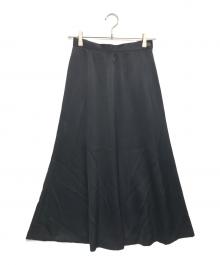 Jean Paul GAULTIER（ジャンポールゴルチェ）の古着「サテンロングスカート」｜ブラック