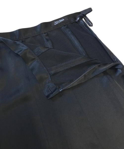 Jean Paul GAULTIER（ジャンポールゴルチェ）Jean Paul GAULTIER (ジャンポールゴルチェ) サテンロングスカート ブラック サイズ:9の古着・服飾アイテム