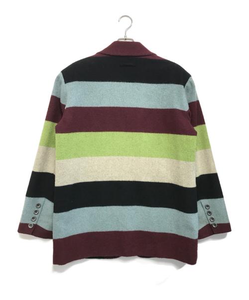 Jean Paul Gaultier homme（ジャンポールゴルチェオム）Jean Paul Gaultier homme (ジャンポールゴルチェオム) ボーダージャケット マルチカラー サイズ:48の古着・服飾アイテム