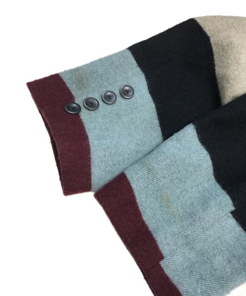 Jean Paul Gaultier homme（ジャンポールゴルチェオム）Jean Paul Gaultier homme (ジャンポールゴルチェオム) ボーダージャケット マルチカラー サイズ:48の古着・服飾アイテム