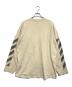 OFFWHITE (オフホワイト) ミニロゴプリント長袖カットソー ベージュ サイズ:L：25000円