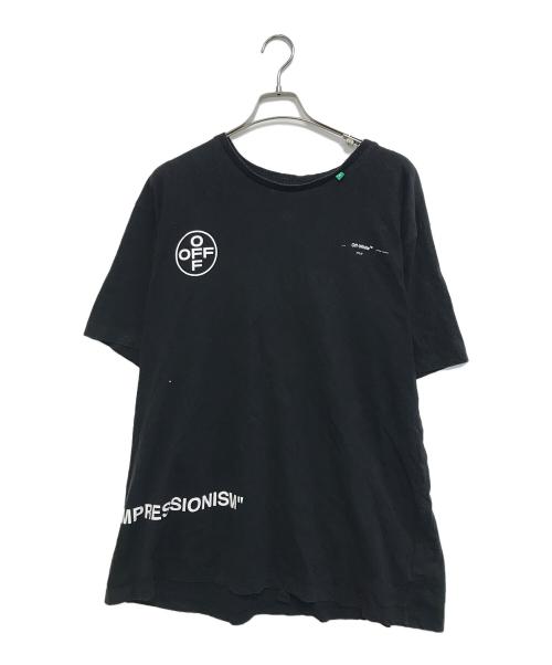 OFFWHITE（オフホワイト）OFFWHITE (オフホワイト) STENCIL S/S OVER Tee ブラック サイズ:Ｍの古着・服飾アイテム