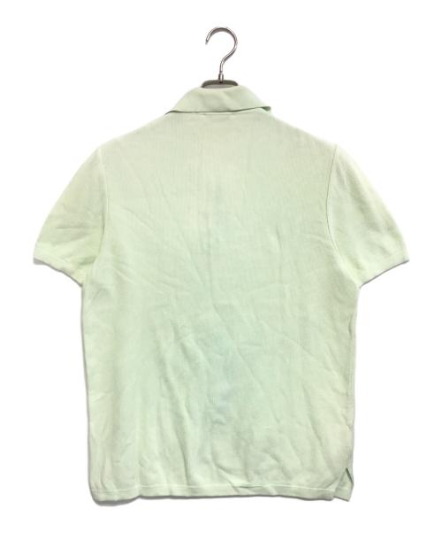 HERMES（エルメス）HERMES (エルメス) レザーストラップハーフジップポロシャツ ホワイト サイズ:Mの古着・服飾アイテム