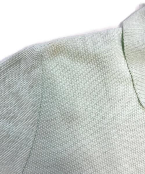 HERMES（エルメス）HERMES (エルメス) レザーストラップハーフジップポロシャツ ホワイト サイズ:Mの古着・服飾アイテム