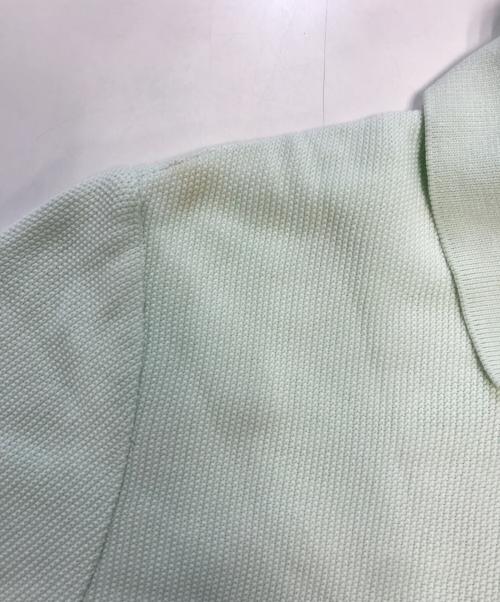HERMES（エルメス）HERMES (エルメス) レザーストラップハーフジップポロシャツ ホワイト サイズ:Mの古着・服飾アイテム