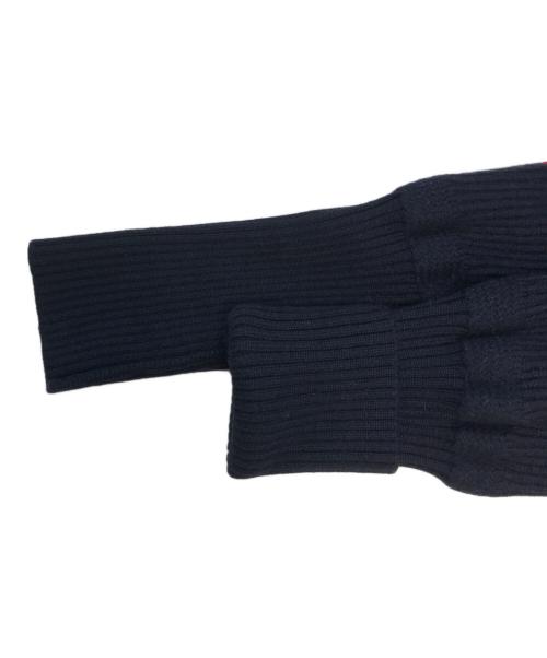 MONCLER（モンクレール）MONCLER (モンクレール) ボーダータートルネックニット ネイビー サイズ:表記なしの古着・服飾アイテム