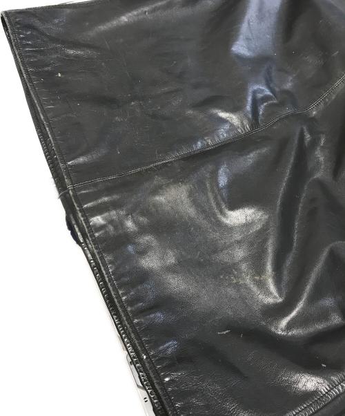 POLO RALPH LAUREN（ポロ・ラルフローレン）POLO RALPH LAUREN (ポロ・ラルフローレン) レザーカーコート ブラック サイズ:XLの古着・服飾アイテム