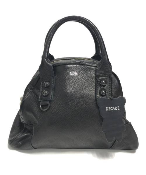 DECADE（ディケイド）DECADE (ディケイド) オイルドカウレザーミニボストントート ブラック サイズ:表記なしの古着・服飾アイテム