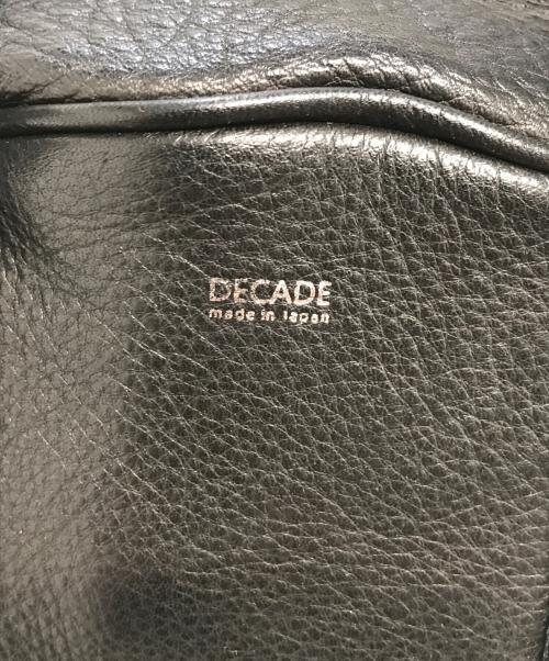 DECADE（ディケイド）DECADE (ディケイド) オイルドカウレザーミニボストントート ブラック サイズ:表記なしの古着・服飾アイテム