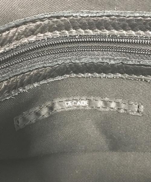 DECADE（ディケイド）DECADE (ディケイド) オイルドカウレザーミニボストントート ブラック サイズ:表記なしの古着・服飾アイテム