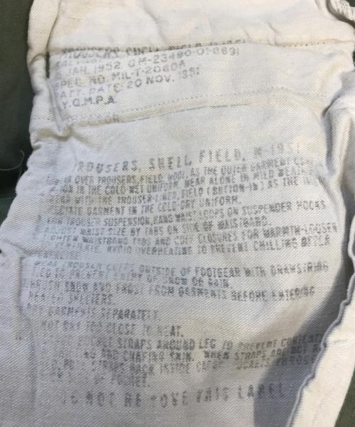 VINTAGE MILITARY（ヴィンテージ ミリタリー）VINTAGE MILITARY (ヴィンテージ ミリタリー) M-51フィールドパンツ オリーブ サイズ:S-Mの古着・服飾アイテム