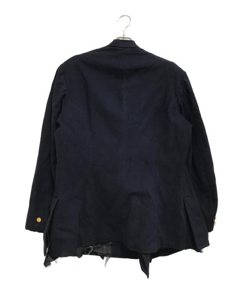VINTAGE（ヴィンテージ）VINTAGE (ヴィンテージ) ポリスウールジャケット ネイビー サイズ:不明の古着・服飾アイテム