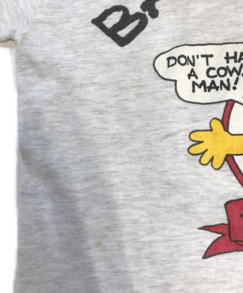 キャラクターロングスリーブTシャツ（キャラクターロングスリーブTシャツ）キャラクターロングスリーブTシャツ (キャラクターロングスリーブTシャツ) 80s simpsons(シンプソンズ) キャラクターロングスリーブTシャツ グレー サイズ:Mの古着・服飾アイテム