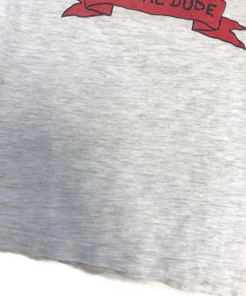 キャラクターロングスリーブTシャツ（キャラクターロングスリーブTシャツ）キャラクターロングスリーブTシャツ (キャラクターロングスリーブTシャツ) 80s simpsons(シンプソンズ) キャラクターロングスリーブTシャツ グレー サイズ:Mの古着・服飾アイテム