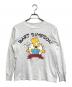 キャラクターロングスリーブTシャツ（キャラクターロングスリーブTシャツ）の古着「80s simpsons(シンプソンズ) キャラクターロングスリーブTシャツ」｜グレー