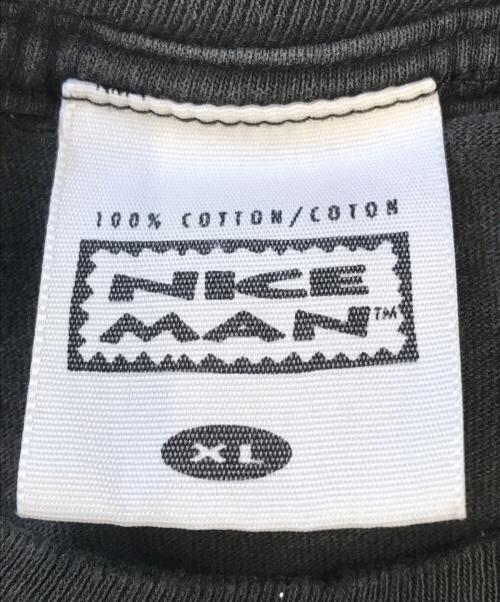 NKE MAN（エヌケーイー メン）NKE MAN (エヌケーイー メン) カットオフノースリーブバンドTシャツ ブラック サイズ:XLの古着・服飾アイテム