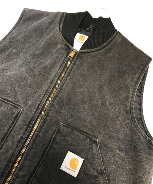 CarHartt（カーハート）CarHartt (カーハート) ダックベスト ブラック サイズ:Ⅼの古着・服飾アイテム