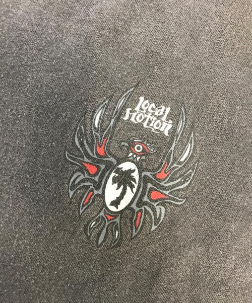 LOCAL MOTION（ローカルモーション）LOCAL MOTION (ローカルモーション) 両面プリントTシャツ ブラック サイズ:Ｍの古着・服飾アイテム