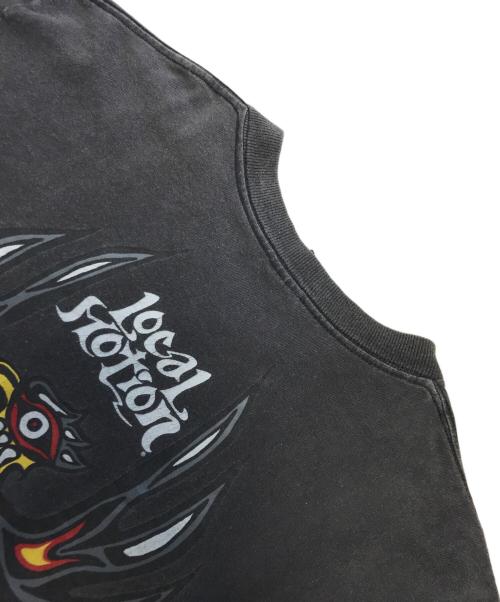 LOCAL MOTION（ローカルモーション）LOCAL MOTION (ローカルモーション) 両面プリントTシャツ ブラック サイズ:Ｍの古着・服飾アイテム