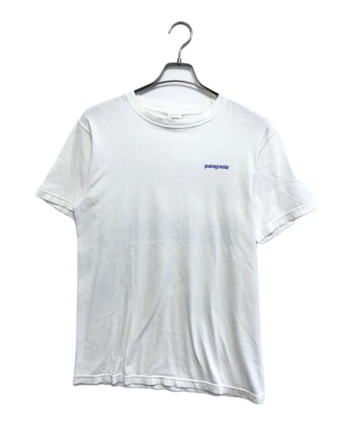 Patagonia（パタゴニア）Patagonia (パタゴニア) 90s-00s Benefical アート両面プリントTシャツ ホワイト サイズ:Sの古着・服飾アイテム