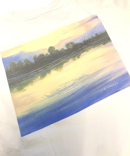 Patagonia（パタゴニア）Patagonia (パタゴニア) 90s-00s Benefical アート両面プリントTシャツ ホワイト サイズ:Sの古着・服飾アイテム