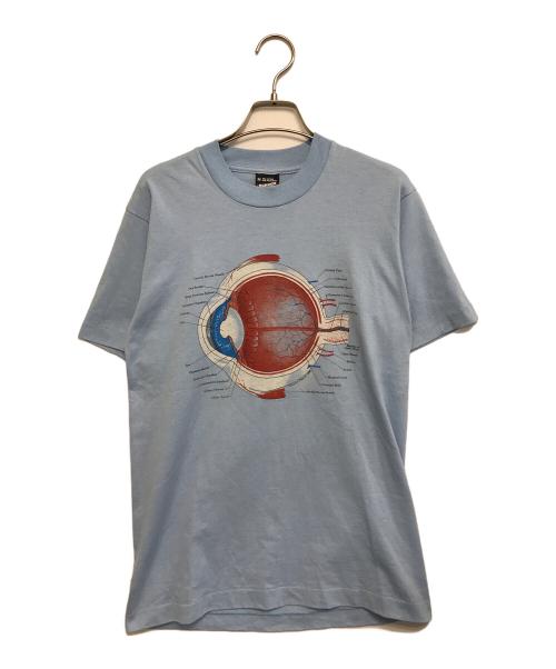 SCREEN STARS BEST（スクリーンズスターズベスト）SCREEN STARS BEST (スクリーンズスターズベスト) アイボールアナトミープリントTシャツ スカイブルー サイズ:Mの古着・服飾アイテム