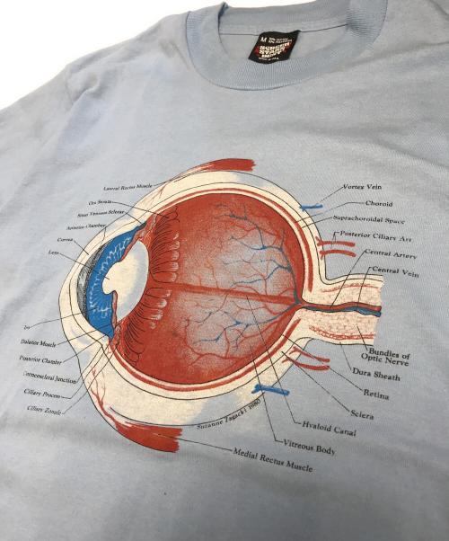 SCREEN STARS BEST（スクリーンズスターズベスト）SCREEN STARS BEST (スクリーンズスターズベスト) アイボールアナトミープリントTシャツ スカイブルー サイズ:Mの古着・服飾アイテム