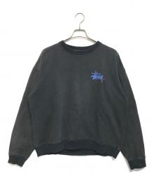 stussy（ステューシー）の古着「デカロゴ両面プリントスウェット」｜ブラック