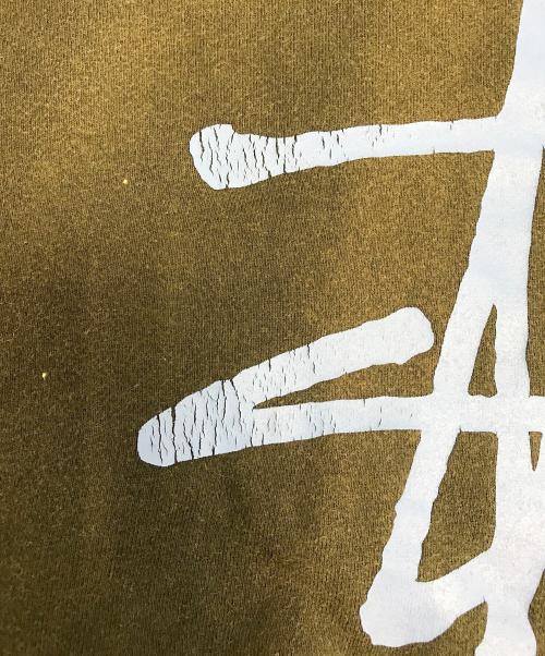 stussy（ステューシー）stussy (ステューシー) デカロゴ両面プリントスウェット ブラック サイズ:Lの古着・服飾アイテム