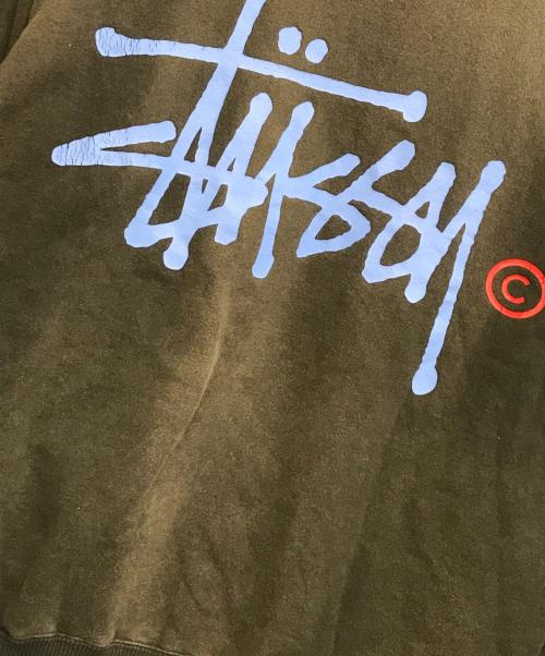 stussy（ステューシー）stussy (ステューシー) デカロゴ両面プリントスウェット ブラック サイズ:Lの古着・服飾アイテム